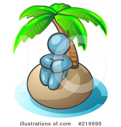 Royalty-Free (RF) Island Clipart Illustration by Leo Blanchette - Stock Sample #219990