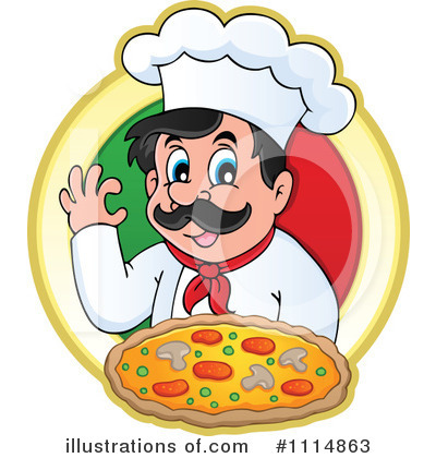 Royalty-Free (RF) Italian Cuisine Clipart Illustration by visekart - Stock Sample #1114863