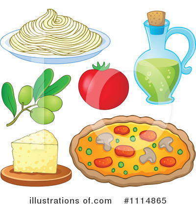 Italian Cuisine Clipart #1114865 - Illustration by visekart