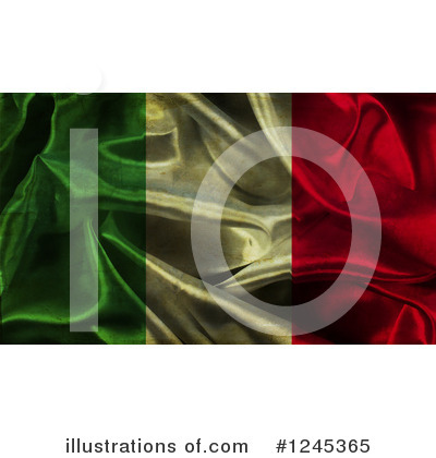 Royalty-Free (RF) Italian Flag Clipart Illustration by KJ Pargeter - Stock Sample #1245365