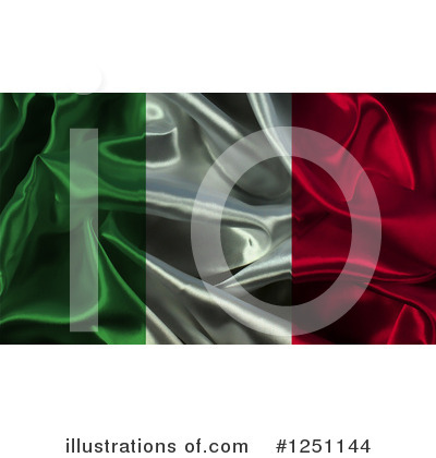Royalty-Free (RF) Italian Flag Clipart Illustration by KJ Pargeter - Stock Sample #1251144