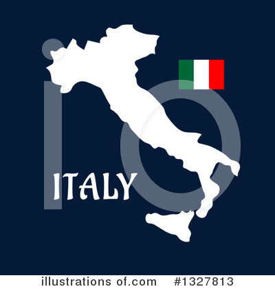 Italy Flag Clipart #1327813 by Vector Tradition SM