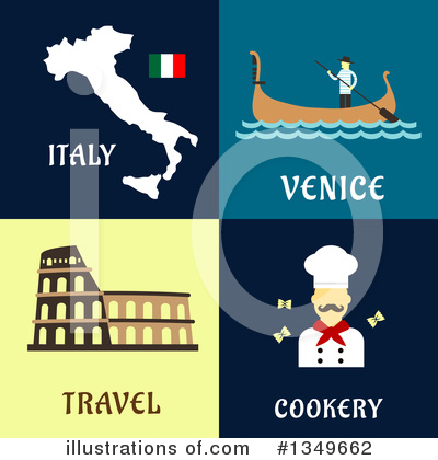 Italy Flag Clipart #1349662 by Vector Tradition SM