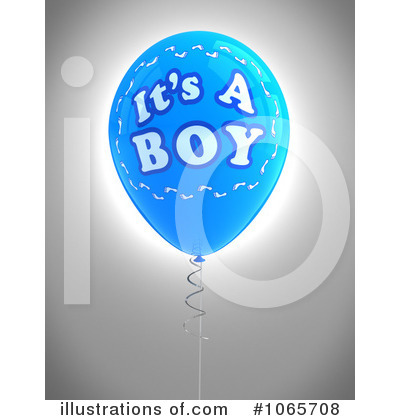 Royalty-Free (RF) Its A Boy Clipart Illustration by stockillustrations - Stock Sample #1065708