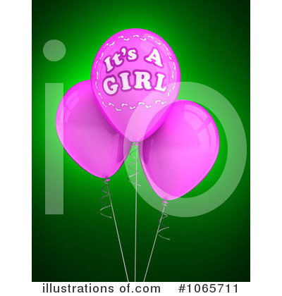 Royalty-Free (RF) Its A Girl Clipart Illustration by stockillustrations - Stock Sample #1065711