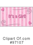 Its A Girl Clipart #97107 by Pams Clipart