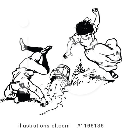Royalty-Free (RF) Jack And Jill Clipart Illustration by Prawny Vintage - Stock Sample #1166136