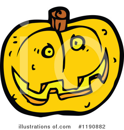 Royalty-Free (RF) Jack-O-Lantern Clipart Illustration by lineartestpilot - Stock Sample #1190882