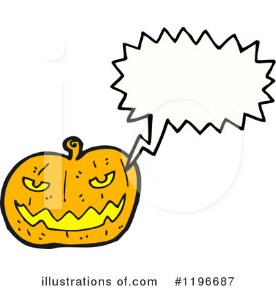 Royalty-Free (RF) Jack-O-Lantern Clipart Illustration by lineartestpilot - Stock Sample #1196687