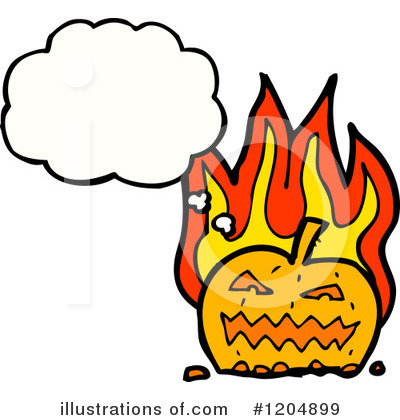 Royalty-Free (RF) Jack-O-Lantern Clipart Illustration by lineartestpilot - Stock Sample #1204899