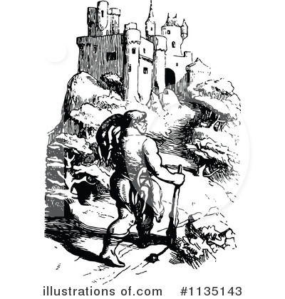 Royalty-Free (RF) Jack The Giant Killer Clipart Illustration by Prawny Vintage - Stock Sample #1135143