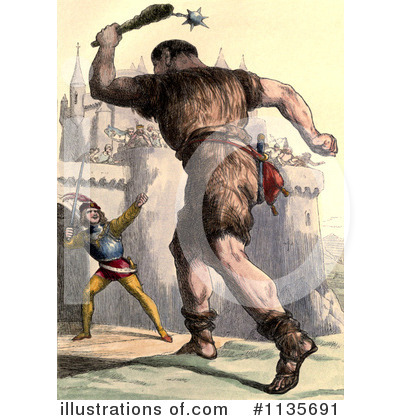 Royalty-Free (RF) Jack The Giant Killer Clipart Illustration by Prawny Vintage - Stock Sample #1135691
