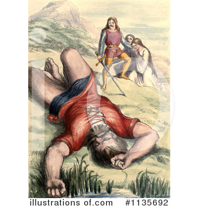 Royalty-Free (RF) Jack The Giant Killer Clipart Illustration by Prawny Vintage - Stock Sample #1135692