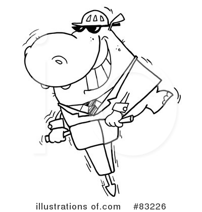 Royalty-Free (RF) Jackhammer Clipart Illustration by Hit Toon - Stock Sample #83226