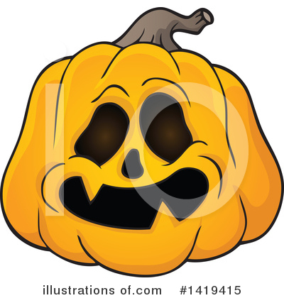 Halloween Pumpkins Clipart #1419415 by visekart