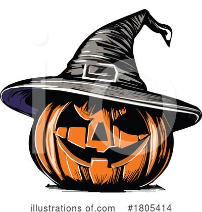 Halloween Pumpkin Clipart #1805414 by Vitmary Rodriguez
