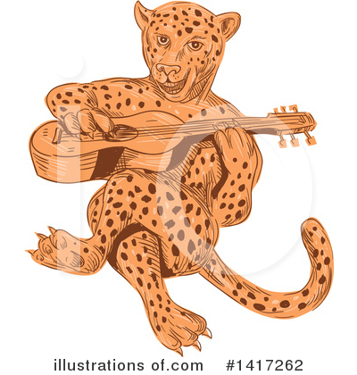 Royalty-Free (RF) Jaguar Clipart Illustration by patrimonio - Stock Sample #1417262