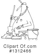 Janitor Clipart #1312466 by djart