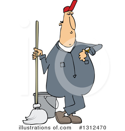 Janitors Clipart #1312470 by djart