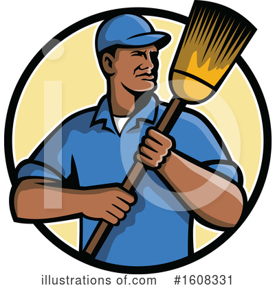 Janitorial Clipart #1608331 by patrimonio