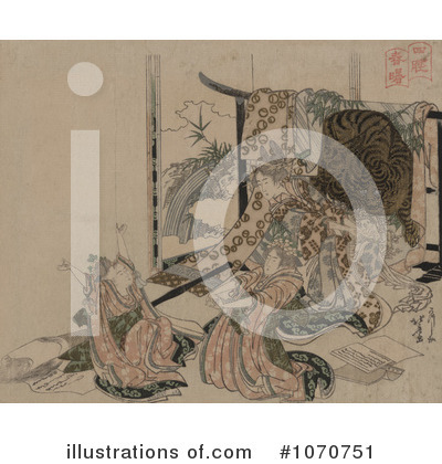 Royalty-Free (RF) Japanese Art Clipart Illustration by JVPD - Stock Sample #1070751