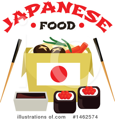 Royalty-Free (RF) Japanese Food Clipart Illustration by Vector Tradition SM - Stock Sample #1462574