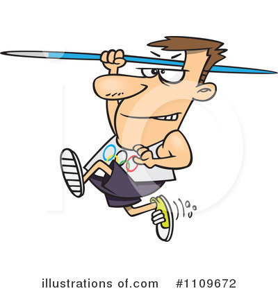 Royalty-Free (RF) Javelin Clipart Illustration by toonaday - Stock Sample #1109672