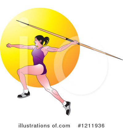 Royalty-Free (RF) Javelin Clipart Illustration by Lal Perera - Stock Sample #1211936