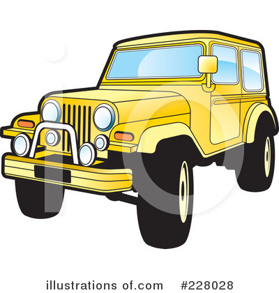 Royalty-Free (RF) Jeep Clipart Illustration by Lal Perera - Stock Sample #228028