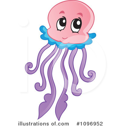 Royalty-Free (RF) Jellyfish Clipart Illustration by visekart - Stock Sample #1096952