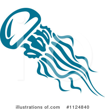 Royalty-Free (RF) Jellyfish Clipart Illustration by Vector Tradition SM - Stock Sample #1124840