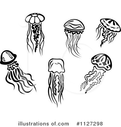 Royalty-Free (RF) Jellyfish Clipart Illustration by Vector Tradition SM - Stock Sample #1127298
