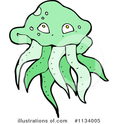 Royalty-Free (RF) Jellyfish Clipart Illustration by lineartestpilot - Stock Sample #1134005