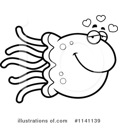 Royalty-Free (RF) Jellyfish Clipart Illustration by Cory Thoman - Stock Sample #1141139