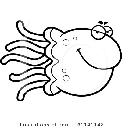 Royalty-Free (RF) Jellyfish Clipart Illustration by Cory Thoman - Stock Sample #1141142