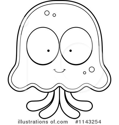 Royalty-Free (RF) Jellyfish Clipart Illustration by Cory Thoman - Stock Sample #1143254
