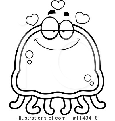 Royalty-Free (RF) Jellyfish Clipart Illustration by Cory Thoman - Stock Sample #1143418
