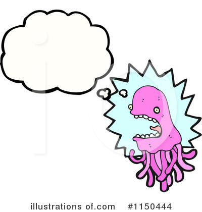 Royalty-Free (RF) Jellyfish Clipart Illustration by lineartestpilot - Stock Sample #1150444