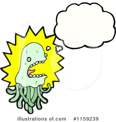 Royalty-Free (RF) Jellyfish Clipart Illustration by lineartestpilot - Stock Sample #1159239