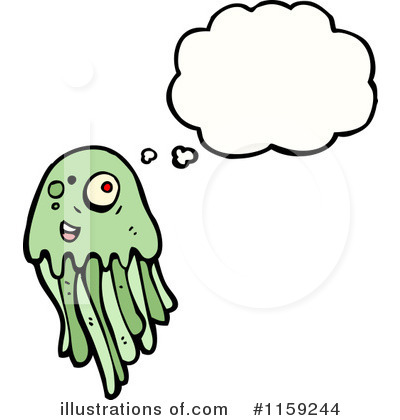 Royalty-Free (RF) Jellyfish Clipart Illustration by lineartestpilot - Stock Sample #1159244