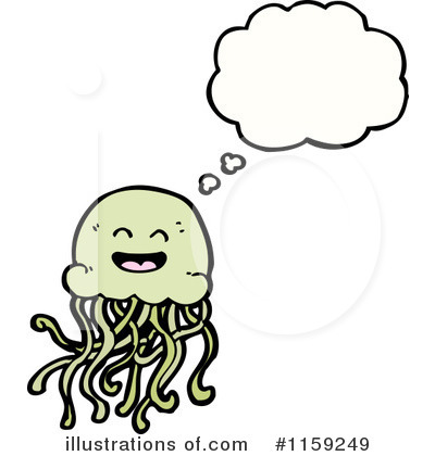 Royalty-Free (RF) Jellyfish Clipart Illustration by lineartestpilot - Stock Sample #1159249