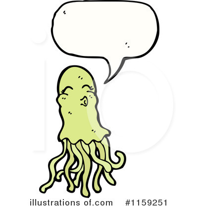 Royalty-Free (RF) Jellyfish Clipart Illustration by lineartestpilot - Stock Sample #1159251