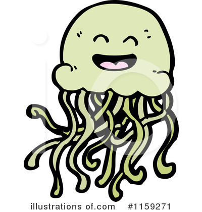 Jellyfish Clipart #1159271 by lineartestpilot