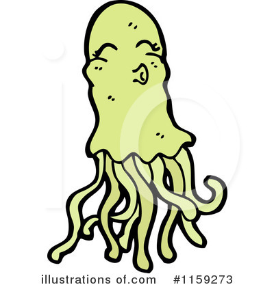 Jellyfish Clipart #1159273 by lineartestpilot