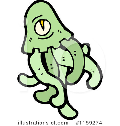 Royalty-Free (RF) Jellyfish Clipart Illustration by lineartestpilot - Stock Sample #1159274