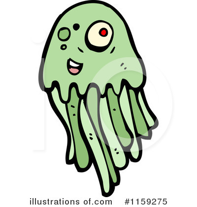 Royalty-Free (RF) Jellyfish Clipart Illustration by lineartestpilot - Stock Sample #1159275