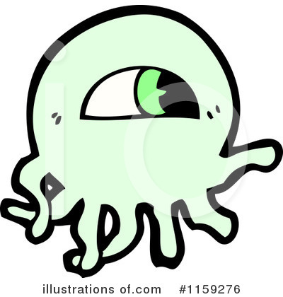 Royalty-Free (RF) Jellyfish Clipart Illustration by lineartestpilot - Stock Sample #1159276