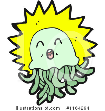 Royalty-Free (RF) Jellyfish Clipart Illustration by lineartestpilot - Stock Sample #1164294