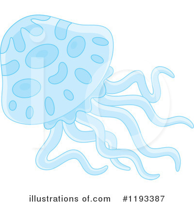 Jellyfish Clipart #1193387 by Alex Bannykh