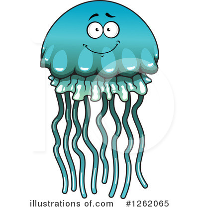 Royalty-Free (RF) Jellyfish Clipart Illustration by Vector Tradition SM - Stock Sample #1262065